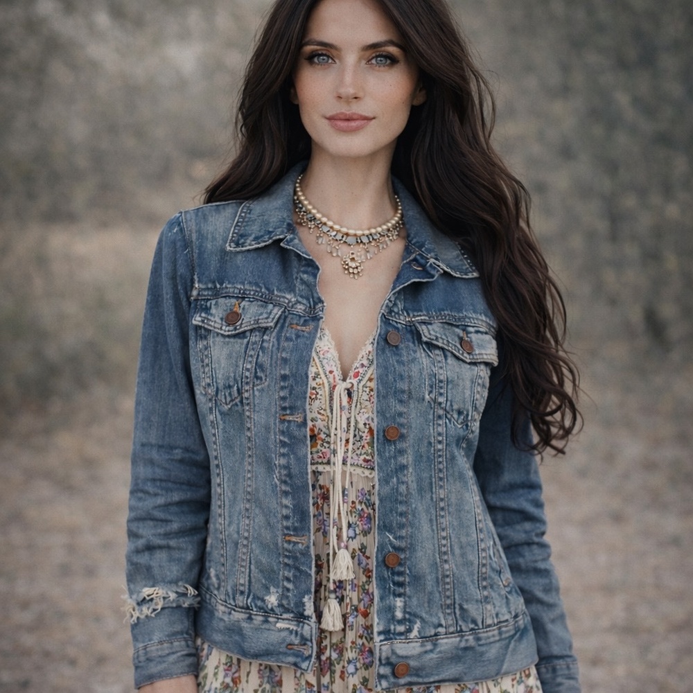 Madewell Distress Denim Jacket